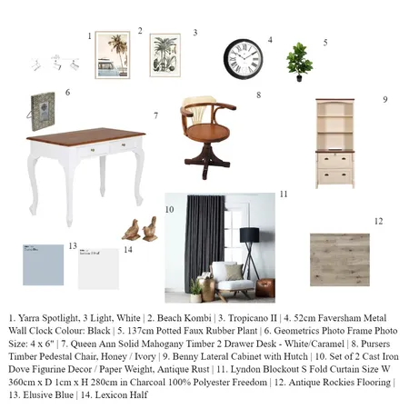 Study Interior Design Mood Board by nejlailhan on Style Sourcebook