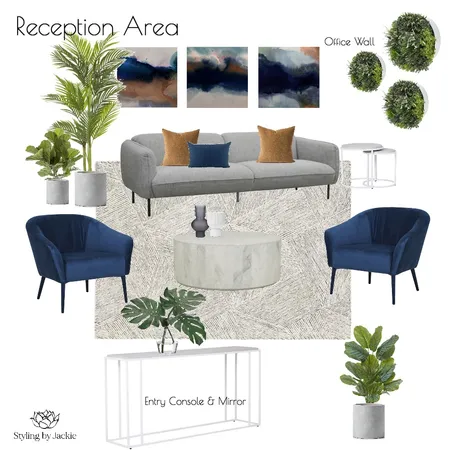 Reception Area Interior Design Mood Board by Jackie Fyfe Interiors on Style Sourcebook