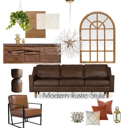 Modern Rustic style- Living Room Interior Design Mood Board by NathaliaGomez on Style Sourcebook