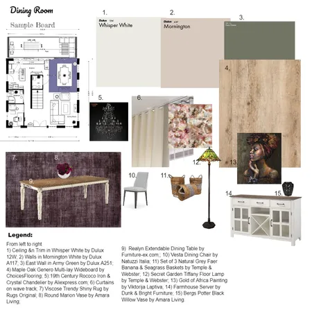Module 9 Interior Design Mood Board by Kathy Crichton on Style Sourcebook