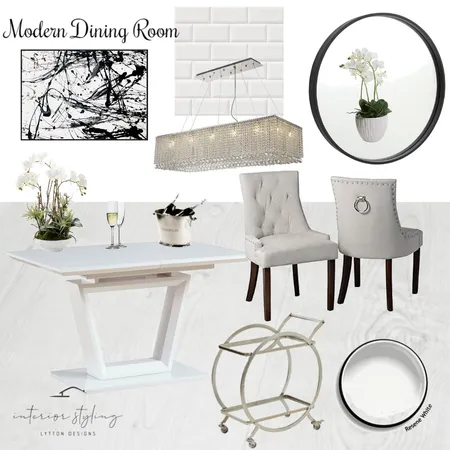 Modern Dining Room Interior Design Mood Board by Interior Styling on Style Sourcebook