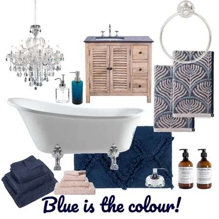 Blue is the colour Interior Design Mood Board by Louise Kenrick on Style Sourcebook