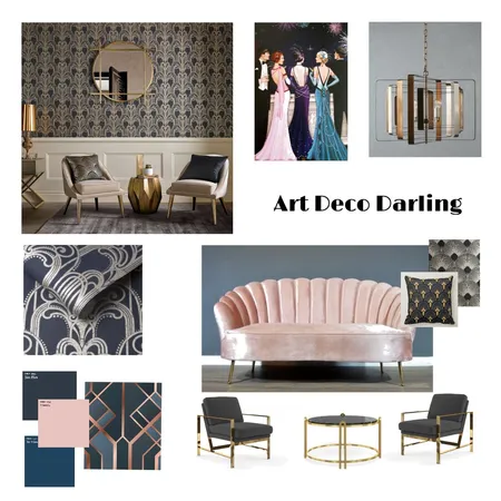 Art Deco Darling Interior Design Mood Board by Veronica Arias on Style Sourcebook