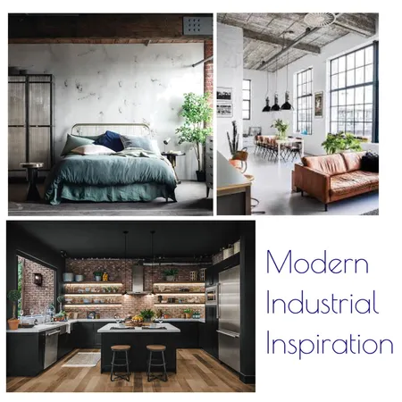 Modern Industrial Inspo Interior Design Mood Board by Kohesive on Style Sourcebook