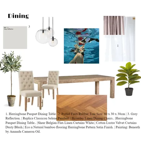 Sample board Dining Interior Design Mood Board by Sam on Style Sourcebook