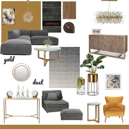 grey and gold Interior Design Mood Board by sadiesinteriors on Style Sourcebook