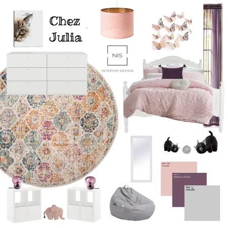 Julia's Bedroom Sampleboard 2.0 Interior Design Mood Board by Nis Interiors on Style Sourcebook