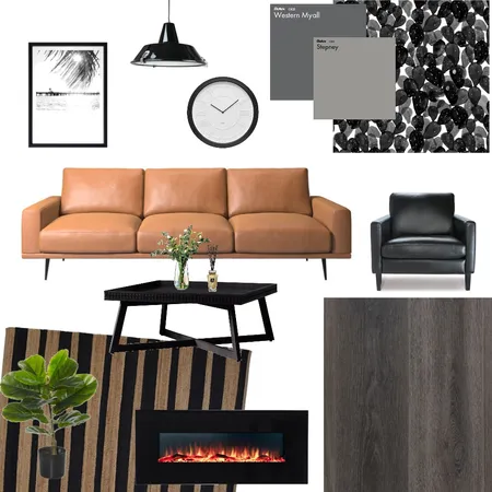 dark Interior Design Mood Board by laurenlongaphy on Style Sourcebook