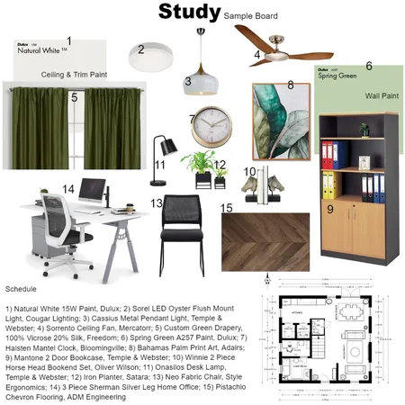Study Interior Design Mood Board by Udy on Style Sourcebook