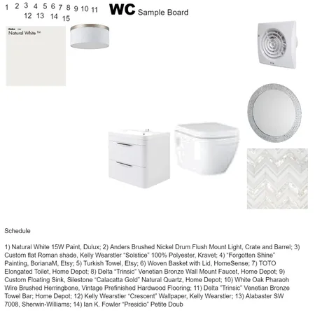 WC Interior Design Mood Board by Udy on Style Sourcebook