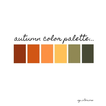 color palette autumn Interior Design Mood Board by sginteriors on Style Sourcebook