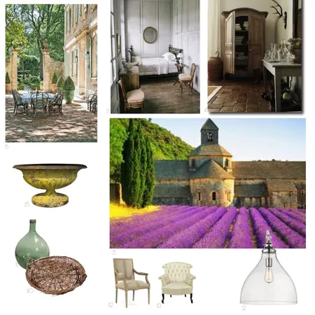 French Provincial Rustic Interior Design Mood Board by michelle@cmbar.net on Style Sourcebook