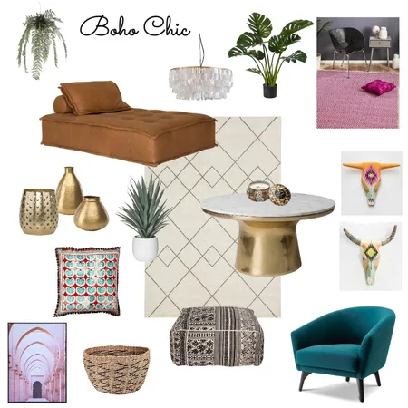 Boho Chic Interior Design Mood Board by Moon Gemello on Style Sourcebook