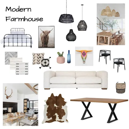 Modern Farmhouse Interior Design Mood Board by Moon Gemello on Style Sourcebook