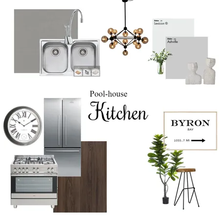 Pool House kitchen Interior Design Mood Board by Evelyn Bower on Style Sourcebook