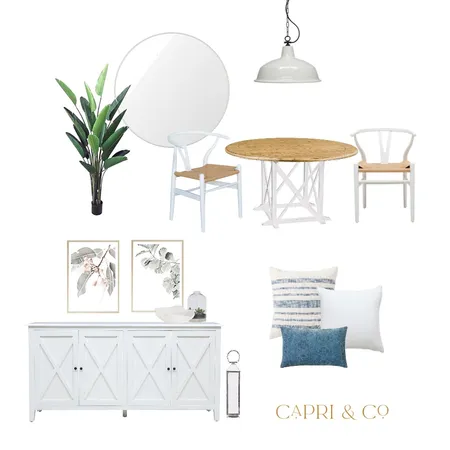 Hamptons living space Interior Design Mood Board by Capri & Co Interiors on Style Sourcebook