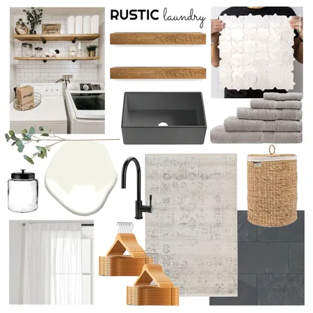RUSTIC laundry Interior Design Mood Board by Persimmon & Pear on Style Sourcebook