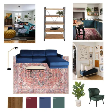 Eclectic apartment Interior Design Mood Board by Sinead on Style Sourcebook