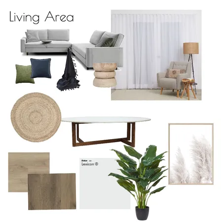 Living Area Interior Design Mood Board by BridgetCosca on Style Sourcebook