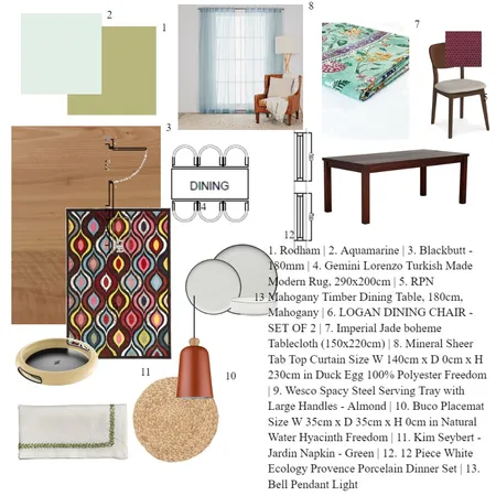 Dining Room Interior Design Mood Board by satishbajirao on Style Sourcebook