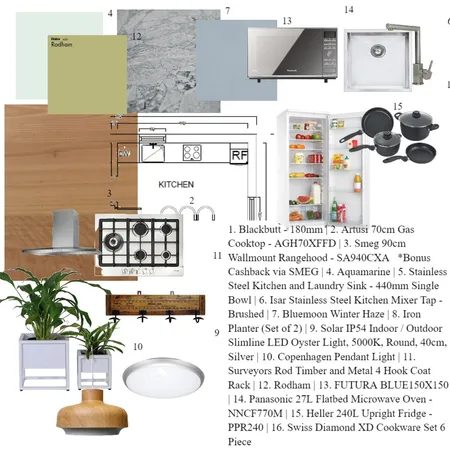 Kitchen Room Interior Design Mood Board by satishbajirao on Style Sourcebook
