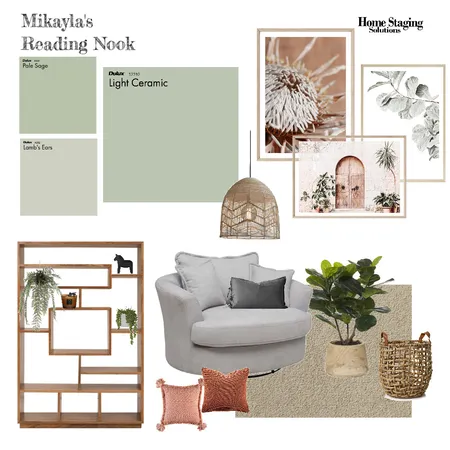 Mikayla's Reading Nook - Darby Lane Interior Design Mood Board by Home Staging Solutions on Style Sourcebook