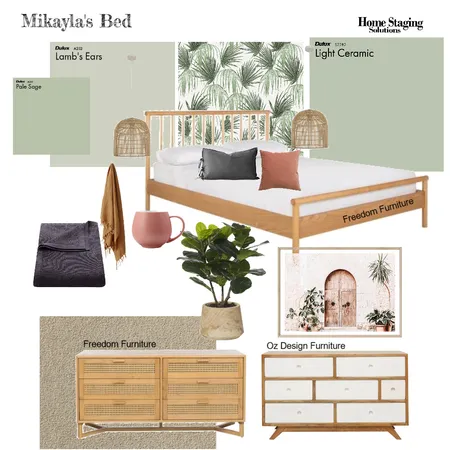 Mikayla's Bed - Darby Lane Interior Design Mood Board by Home Staging Solutions on Style Sourcebook