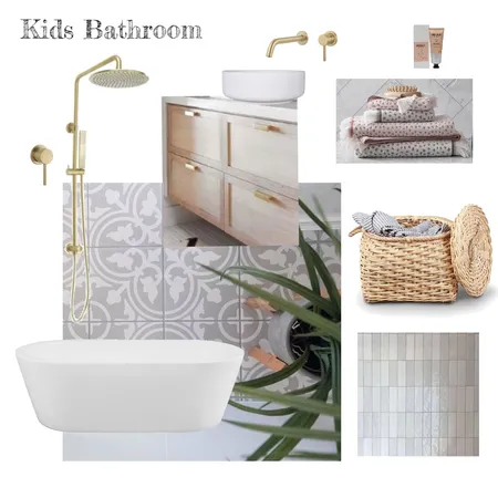 Yack Block Kids Bathroom Interior Design Mood Board by StephHogg on Style Sourcebook