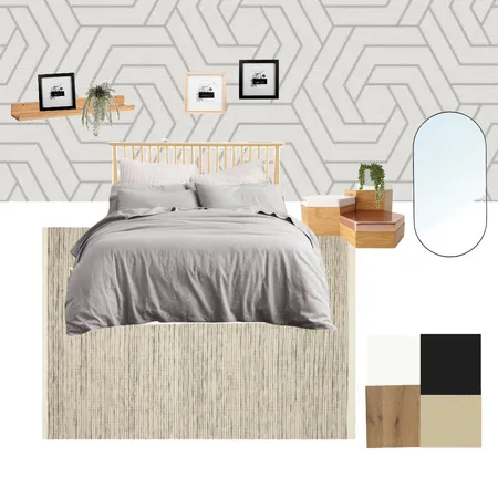 חדר שינה לדוגמה - לוח השראה Interior Design Mood Board by NOYA on Style Sourcebook