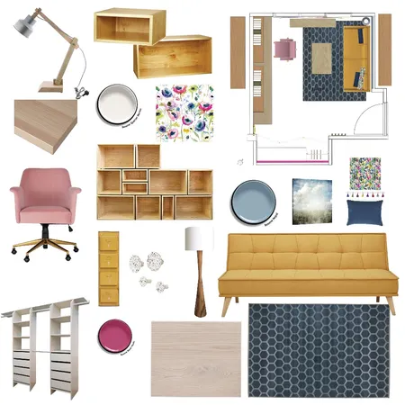 Charlotte Hobby room Interior Design Mood Board by JenLow on Style Sourcebook