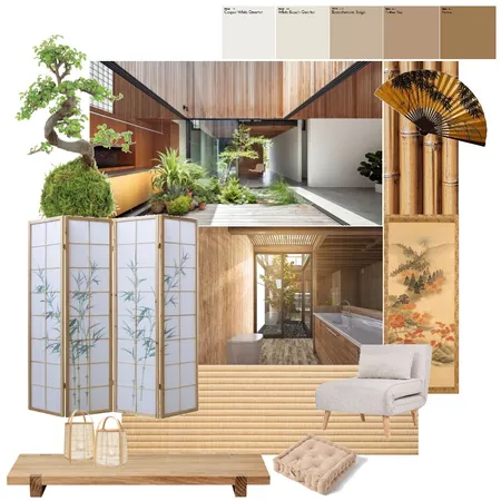Japanese Style Interior Design Mood Board by Krupa on Style Sourcebook