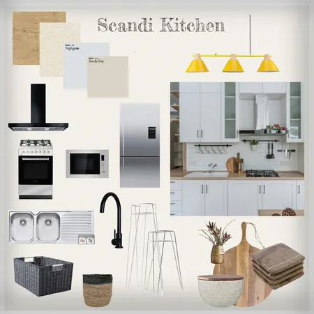 Scandi Kitchen Interior Design Mood Board by waadelwazery on Style Sourcebook