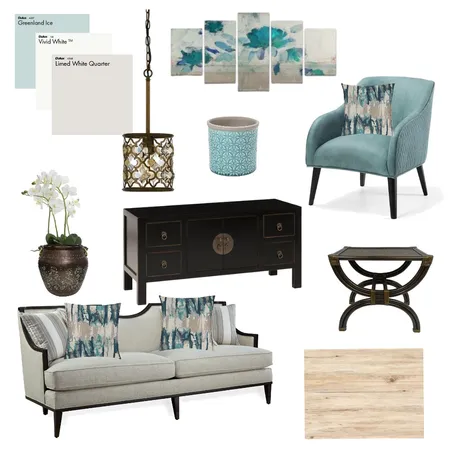 Living Room Interior Design Mood Board by Oak Hill Interiors on Style Sourcebook