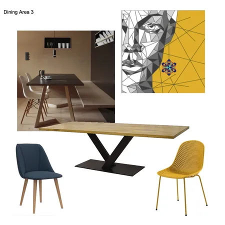 Dining Area 3 Interior Design Mood Board by Wildflower Property Styling on Style Sourcebook