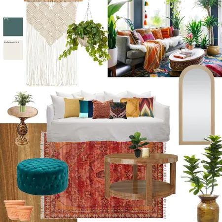 boho chic Interior Design Mood Board by laurenlongaphy on Style Sourcebook