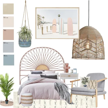 Calm Coastal Bedroom V2 Interior Design Mood Board by Bright Robyn on Style Sourcebook