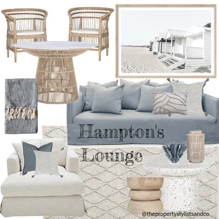 Hamptons Lounge Interior Design Mood Board by The Property Stylists & Co on Style Sourcebook