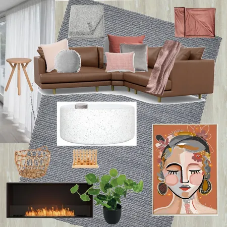 Lounge Room - pink Interior Design Mood Board by anna.reed87 on Style Sourcebook