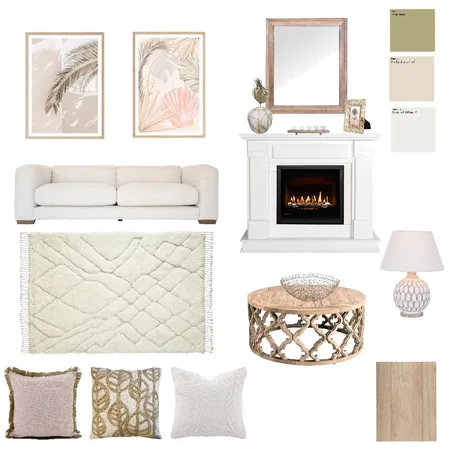 Boho Living Room Interior Design Mood Board by Lauren Hooligan on Style Sourcebook