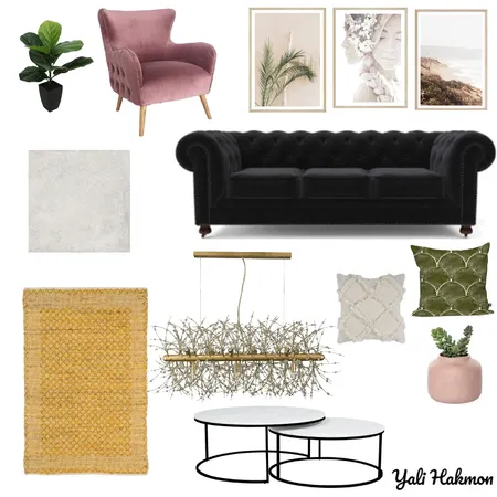 סלון Interior Design Mood Board by YALI HAKMON on Style Sourcebook