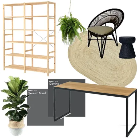 Quick Garage to Office on a budget. Interior Design Mood Board by Ashfoot Collective on Style Sourcebook