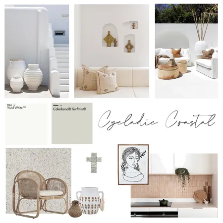 Cycladic Coastal Interior Design Mood Board by Effie Dallas on Style Sourcebook