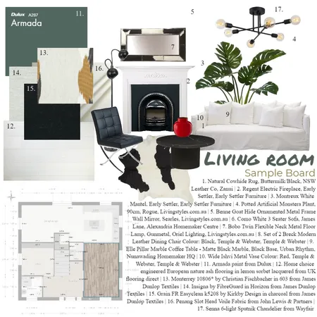 Living Room Sample Board Interior Design Mood Board by daisy.roberts1 on Style Sourcebook