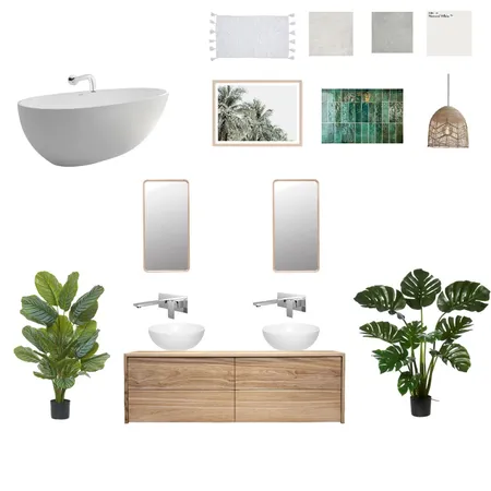 Lola- Green Bathroom Interior Design Mood Board by KylieJack on Style Sourcebook