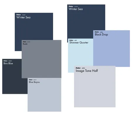 Blue colour scheme Interior Design Mood Board by cca on Style Sourcebook