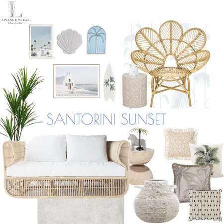 SANTORİNİ SUNSET Interior Design Mood Board by livanurvuraldesign on Style Sourcebook