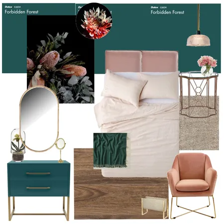 RENE HOUGH GUESTROOM Interior Design Mood Board by annie@decoture.co.za on Style Sourcebook
