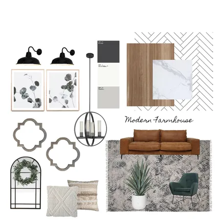 Modern Farmhouse Interior Design Mood Board by amandakayedesigns on Style Sourcebook