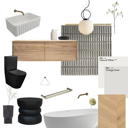 Japandi bathroom Interior Design Mood Board by claudiareynolds on Style Sourcebook