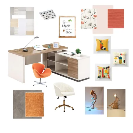 Study Space Interior Design Mood Board by MM Creations on Style Sourcebook